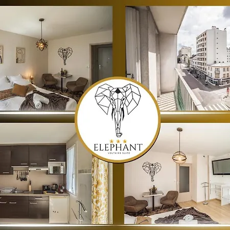Apartamento Voltaire Elephant - 5 Min Hypercentre - Parking Prive Troyes